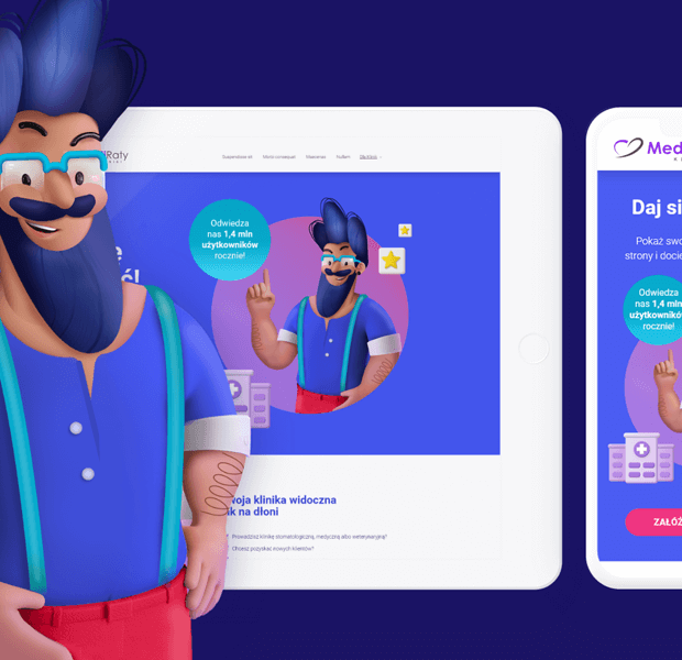 Kliniki Mediraty Web Portal by Kropka Agency