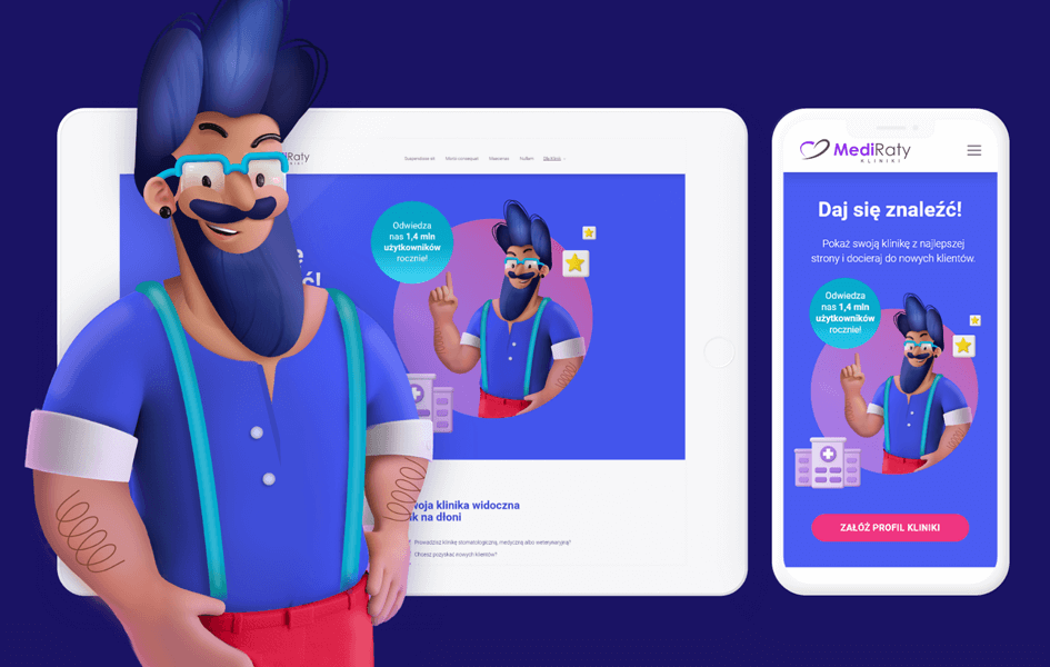 Kliniki Mediraty Web Portal by Kropka Agency