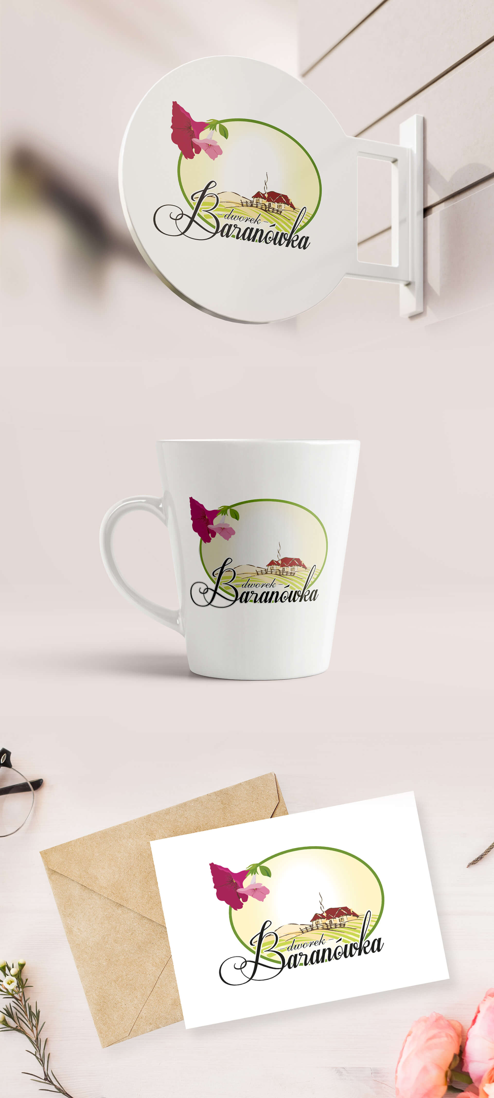 Logo restauracji Baranówka, przykład brandingu w branży HoReCa, Turystyka i hotelarstwo.