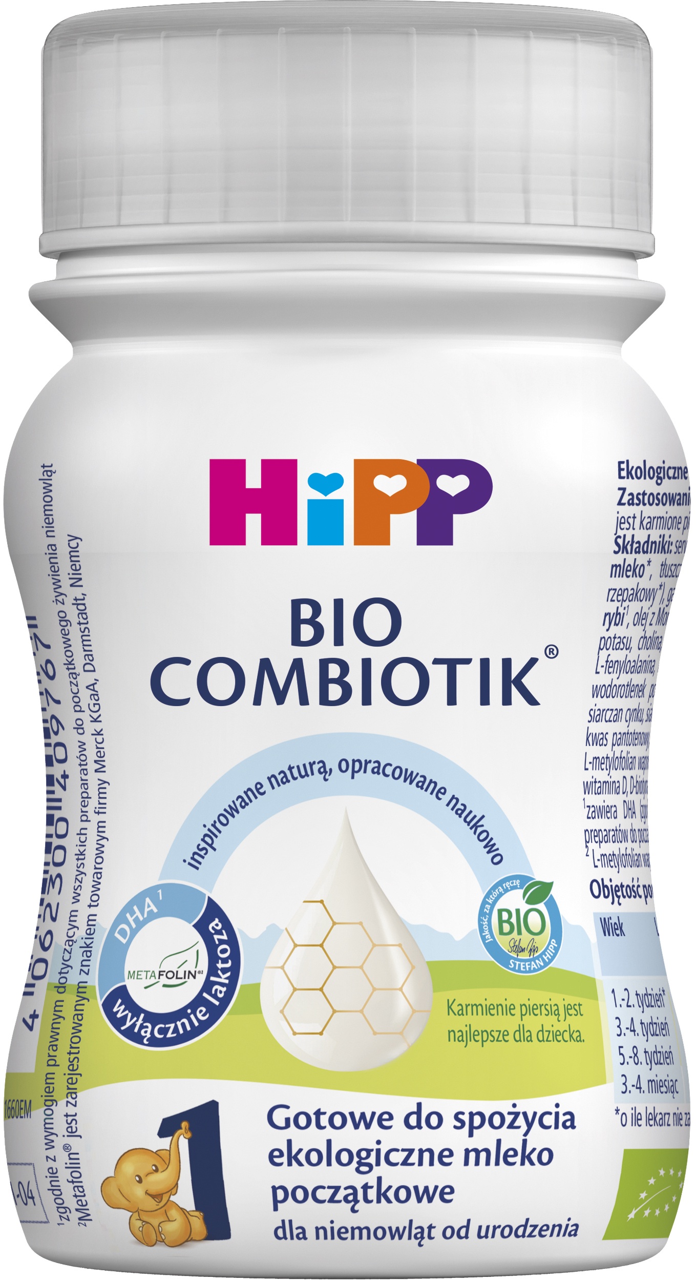 POS materials and 3D packaging renders for HIPP Initial Milk. Project created by an advertising agency supporting organic farming.