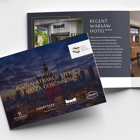 Polski Holding Hotelowy: Katalog (PHH) projekt broszury w branży HoReCa