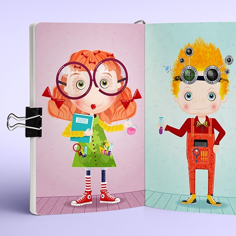 Zmysłek i Majka Pytajka W Strefie Małego Odkrywcy w Epicetrum „Mały Kopernik”