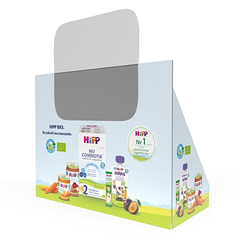 HIPP: Effective Counter Display and Folder Stand (Graphic Design)