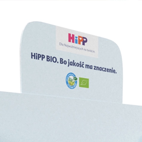 HIPP: Skuteczny Display Naladowy i Stojak na Foldery (Projektowanie Graficzne)