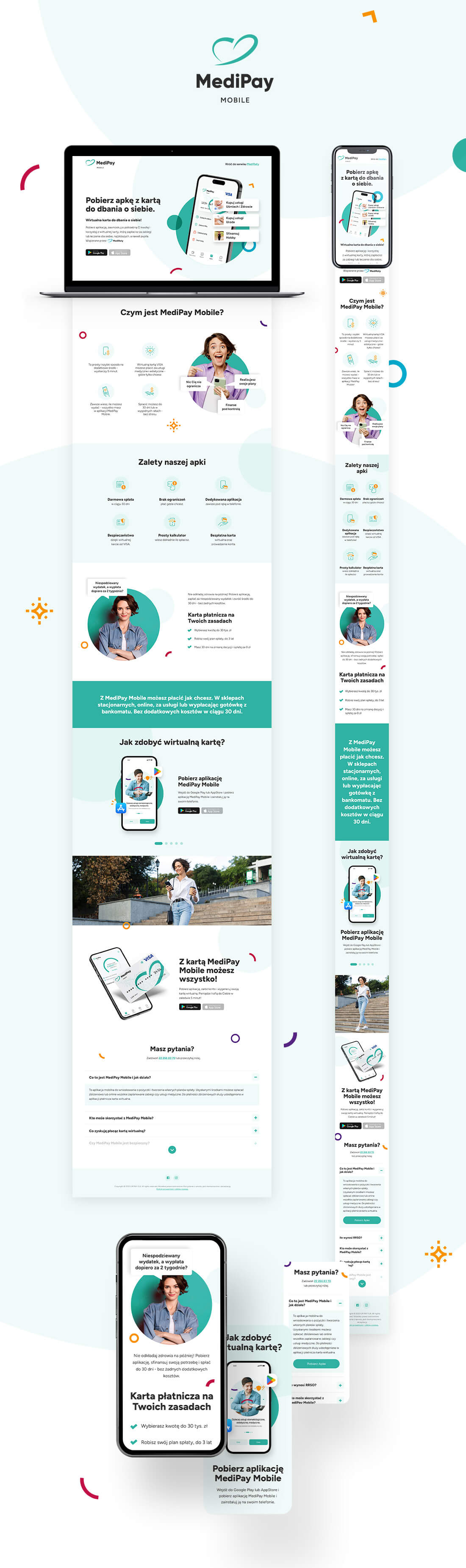 How to design a website that achieves a high conversion rate. Guide and examples.