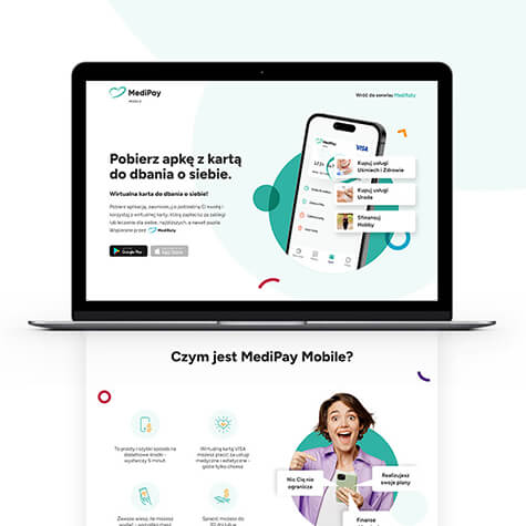 Strona internetowa i aplikacja mobilna MediPay
