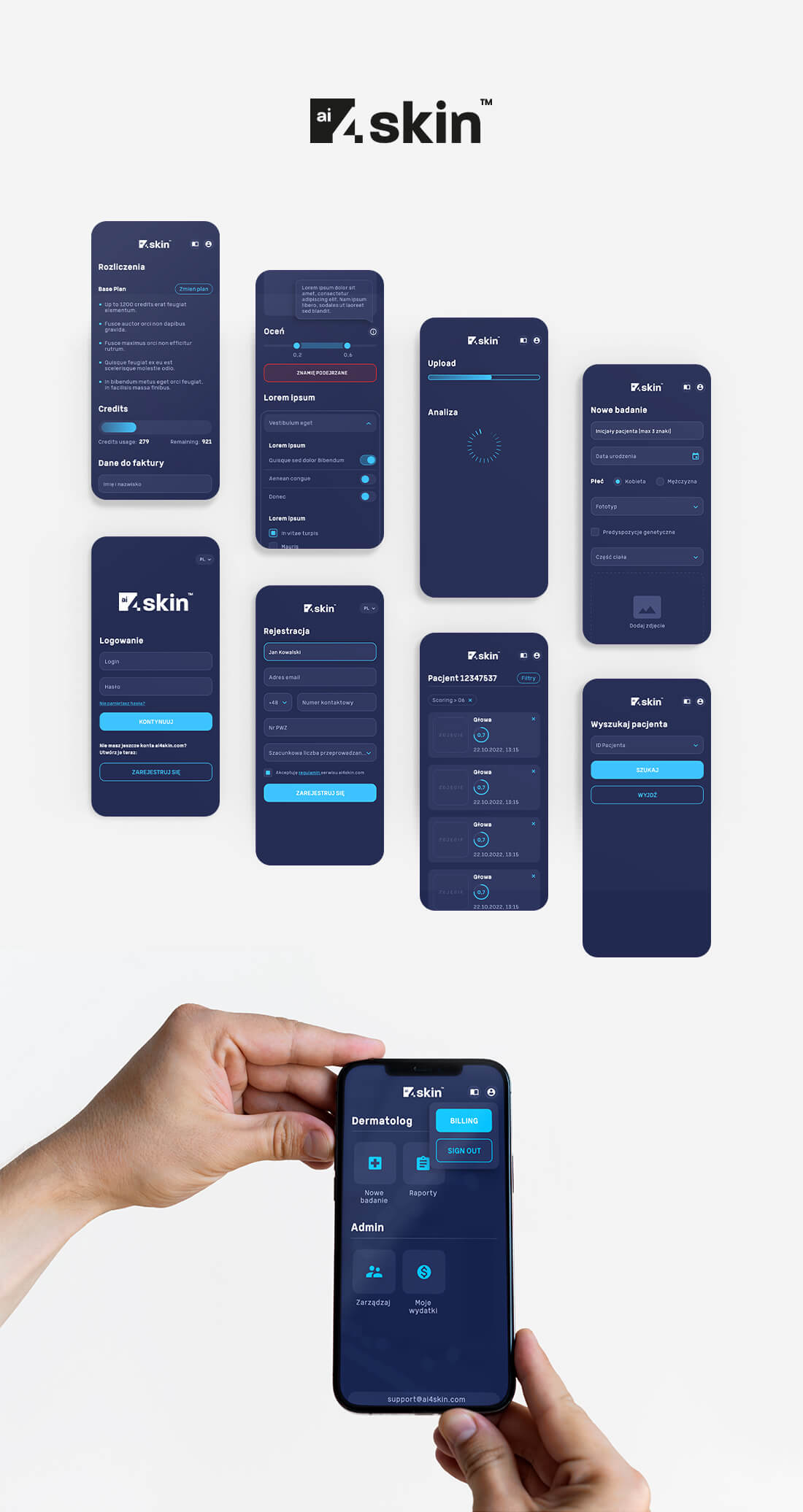 Projektowanie interfejsu aplikacji mobilnych (UI/UX) i Content Design dla spójności komunikacji.