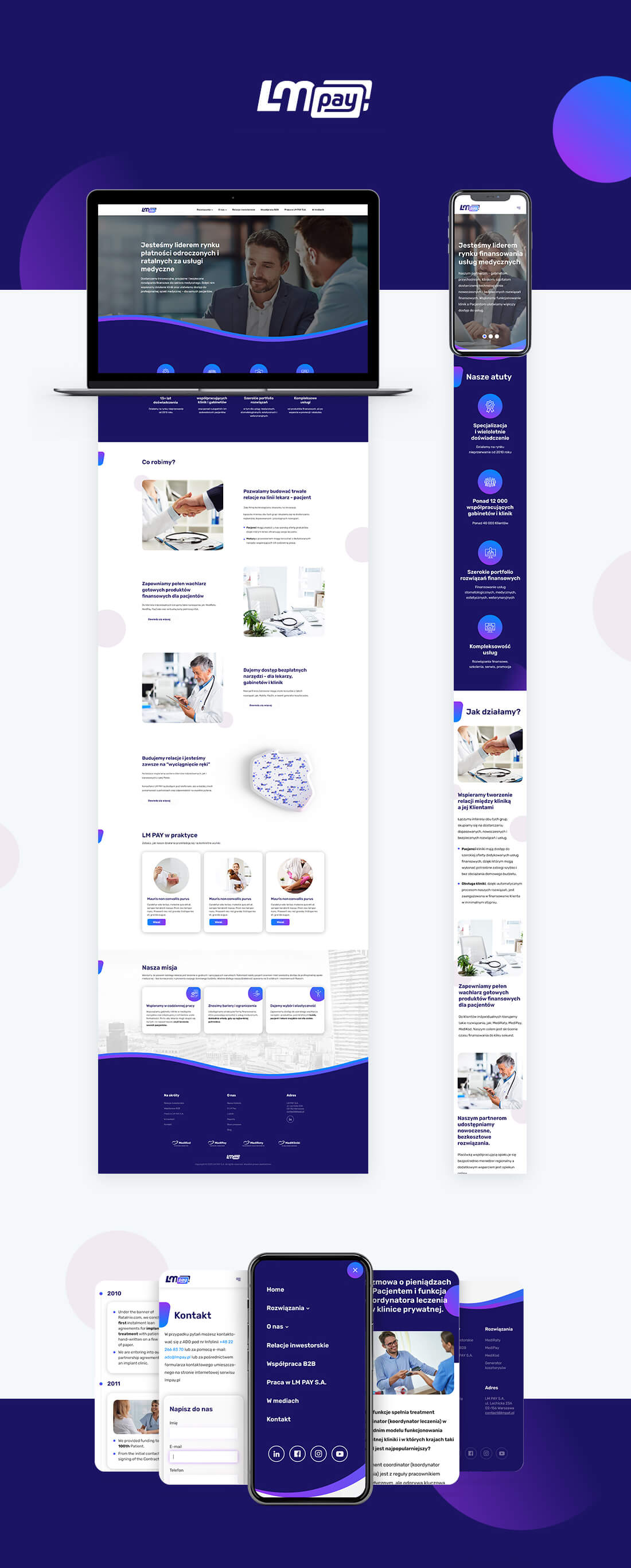 Designing websites with UX/UI for FinTech companies.