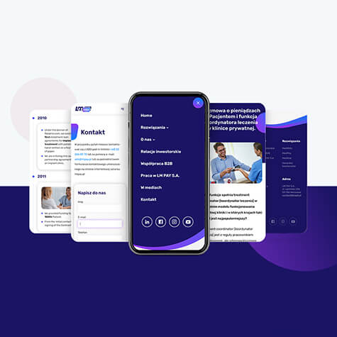 Strona internetowa i aplikacja mobilna LMPay