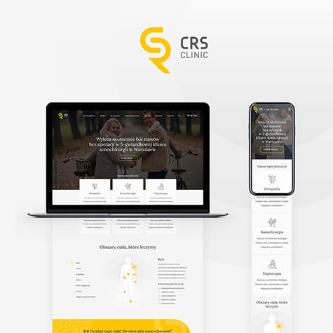 Strona internetowa i aplikacja mobilna CRS Clinic